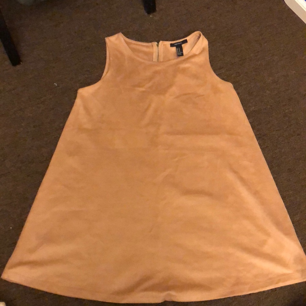 Suede mini dress